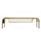 Martha Stewart Ryder Gold Mesh Metal Desktop Monitor Stand Riser with Organizer Drawer and Side Storage HH-OHD04-GLD-MS - alternate 9
